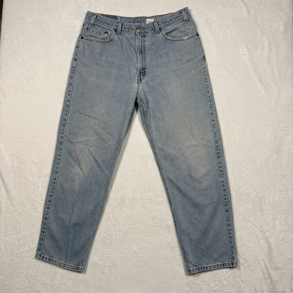 Levis Jeans Mens 36(34)x30 Blue Relaxed Fit‎ Straight Leg Vintage
